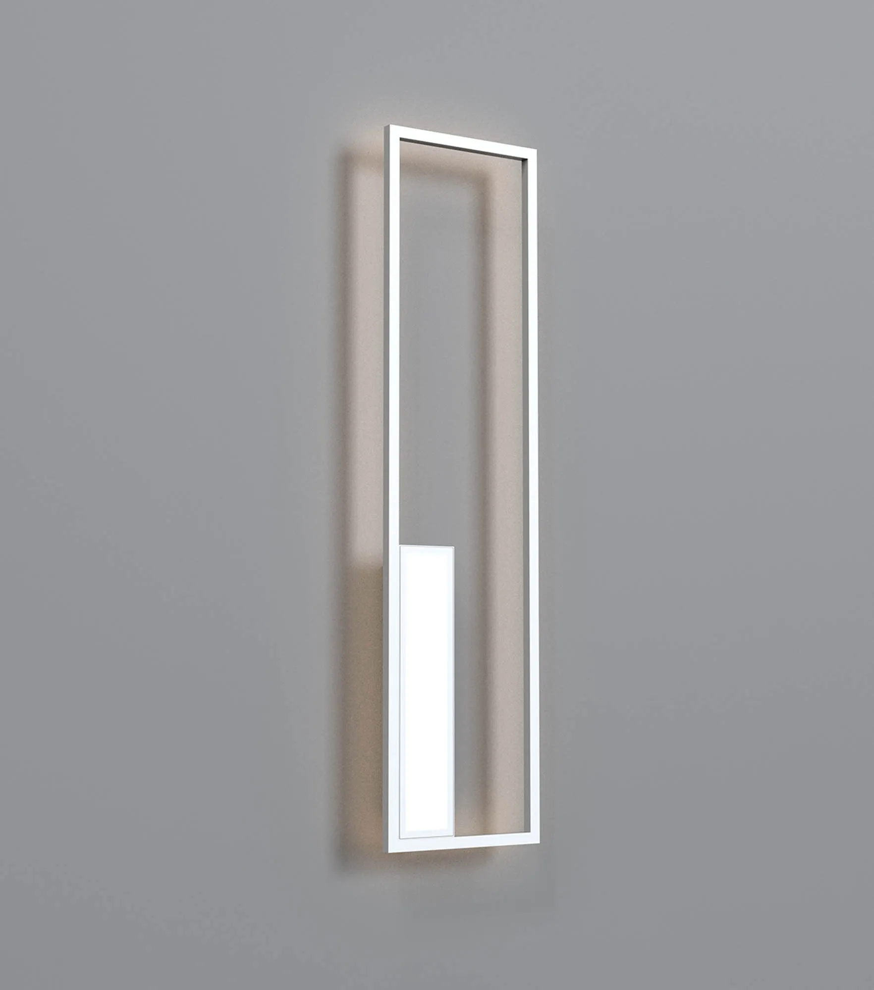 Boutique Rectangle Wall Lamp DImmable 50W LED White M7663  Mantra Boutique White